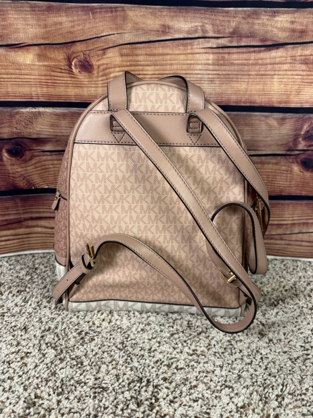 Michael Kors Rhea Medium Color-Block Logo Backpack - Picture 2 of 7